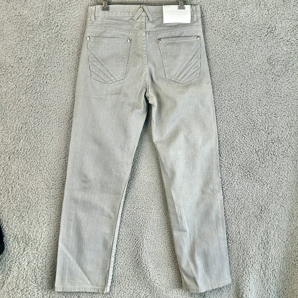 Vintage Y2K Akademiks Gray Denim Jean Size 32x32 Straight leg Hip‎ Hop Skater